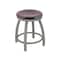 Holland Bar Stool Co 18" Swivel Vanity Stool, Nickel Finish, Dark Cherry Maple Seat 80218ANDCMpl - alternate 1